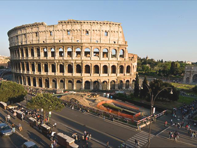 View of the Colosseum from the windows